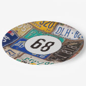 Rustyライセンスプレート68誕生日 ペーパープレート (アングル)