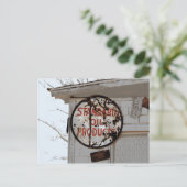 Rusty広告のRoute 66へのサインイン ポストカード (スタンド正面)