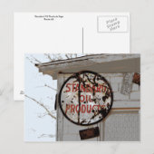 Rusty広告のRoute 66へのサインイン ポストカード (正面/裏面)