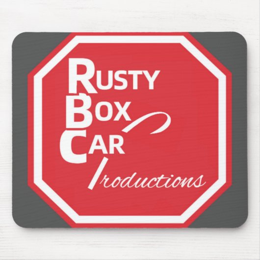 Rusty Boxcar代替ロゴマウスパッド マウスパッド (正面)