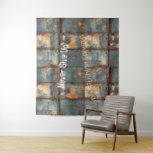 Rusty Metal Industrial 2 Text タペストリー (インサイチュ)