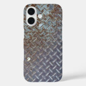 Rusty Metal Style Diamond Plate Case-Mate iPhoneケース (裏面)