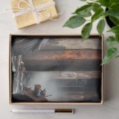 Rusty old bike v1 post-apocallyptic Tissue paper 薄葉紙 (ギフト)