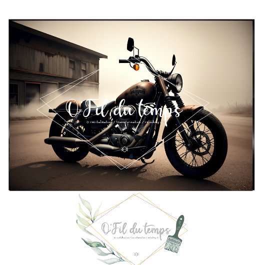 Rusty old bike v4 post-apocallyptic Tissue paper 薄葉紙