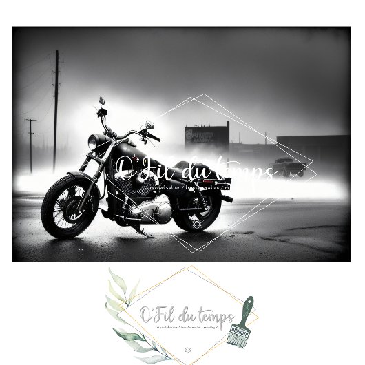 Rusty old bike v5 post-apocallyptic Tissue paper 薄葉紙