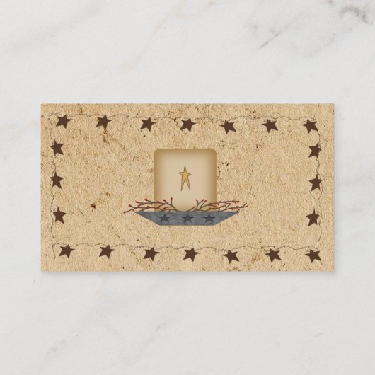 Rusty Stars & Candle名刺 名刺 (裏面)