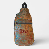 Rusty, Verdigris, Grunge Steampunk Personalized スリングバッグ (正面)