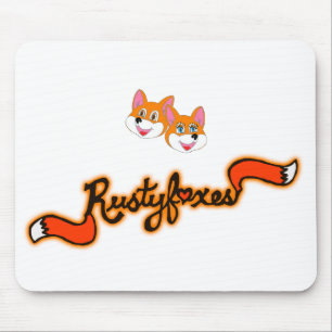 Rustyfoxes色のカスタマイズ可能なマウスパッド マウスパッド