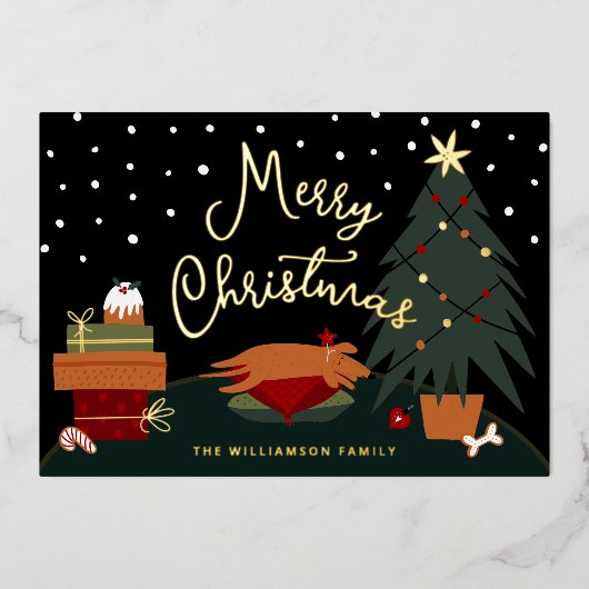 Rusty's Christmas Eveカスタマイズ 箔シーズンカード (正面)