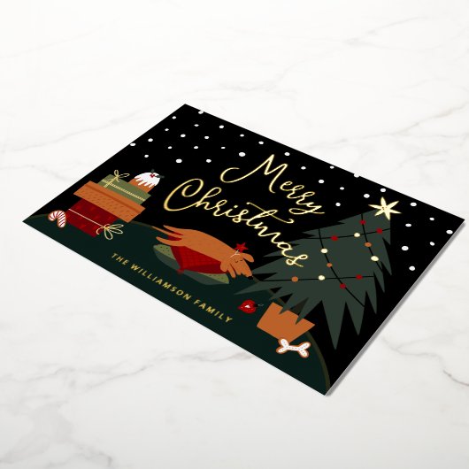 Rusty's Christmas Eveカスタマイズ 箔シーズンカード (回転した状態)