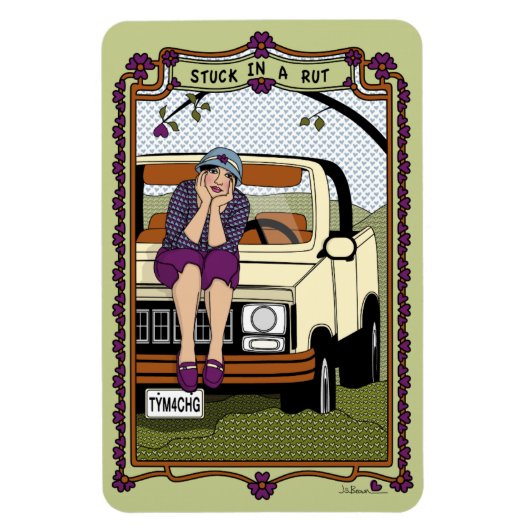 Rut_A_4x6冷蔵庫に詰まっている マグネット (縦)