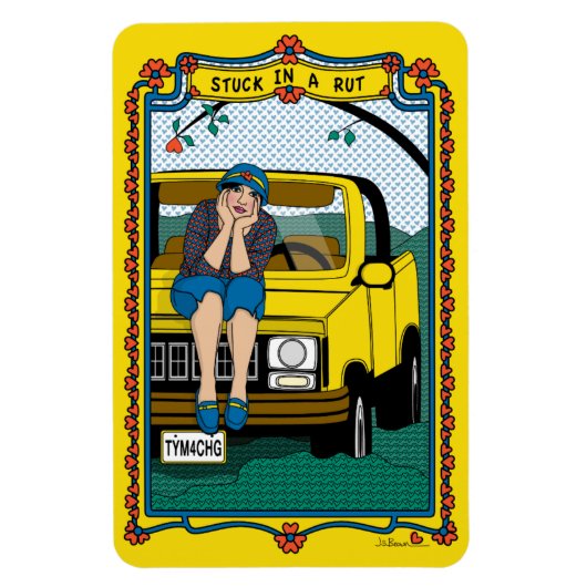 Rut_B_4x6冷蔵庫に詰まっている マグネット (縦)