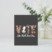 Ruthのような投票があなたにハリスLGBTQ平等を送った サンキューカード (スタンド正面)