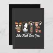 Ruthのような投票があなたにハリスLGBTQ平等を送った サンキューカード (正面/裏面)