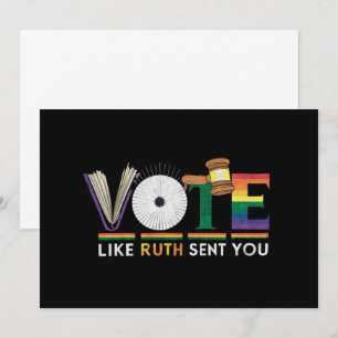 Ruthのように投票あなたをガヴェルfeminists Lgbtプライド 招待状
