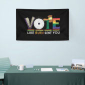 Ruthのように投票あなたをガヴェルfeminists Lgbtプライド 横断幕 (トレードショー)