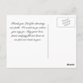 Ruth 1:16聖なる書物、 経典、どこに行けば私は行くカスタム ポストカード (裏面)