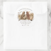 Ruth 1:16 Where You Go I Will Go Round Sticker ラウンドシール (バッグ)