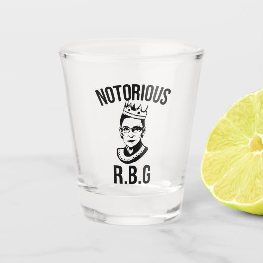 Ruth Bader Ginsburg Mug、Rbg Mug、悪名高いRbg ショットグラス (正面)
