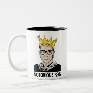 Ruth Bader Ginsburg Mug、Rbg Mug、悪名高いRBG ツートーンマグカップ