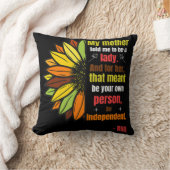 Ruth Bader Ginsburg Quote - My Mother クッション (ブランケット)