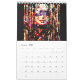 Ruth Kedar Art Calendar 2026 in Black カレンダー (1月 2027)