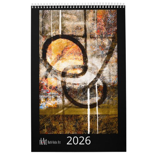 Ruth Kedar Art Calendar 2026 in Black カレンダー (カバー)