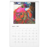 Ruth Kedar Art Calendar 2026 in White カレンダー (3月 2027)