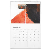Ruth Kedar Art Calendar 2026 in White カレンダー (2月 2027)