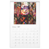 Ruth Kedar Art Calendar 2026 in White カレンダー (1月 2027)
