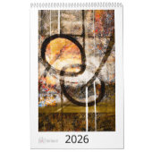 Ruth Kedar Art Calendar 2026 in White カレンダー (カバー)