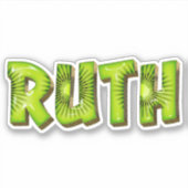 Ruth Name Kiwi Design Aufkleber Sticker シール (正面)
