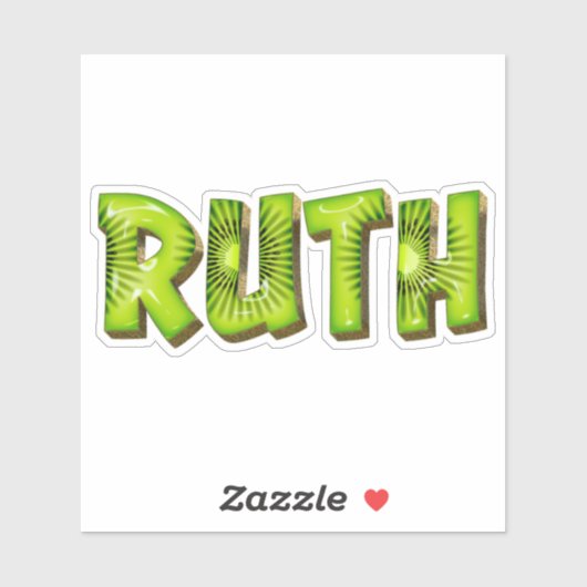Ruth Name Kiwi Design Aufkleber Sticker シール (シート)
