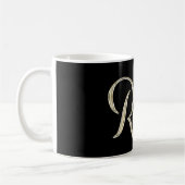 Ruth white gold Handwriting Tasse Kaffeetasse コーヒーマグカップ (左)