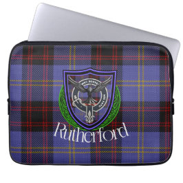 Rutherford Scottish Clan Tartan and Crest ラップトップスリーブ