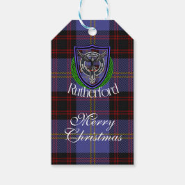 Rutherford Scottish Clan Tartan & Crest ギフトタグ