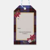 Rutherford Scottish Clan Tartan & Crest ギフトタグ (裏面)