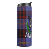 Rutherford Scottish Clan Tartan & Crest タンブラー (回転左)