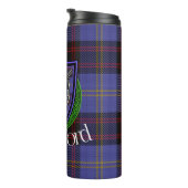Rutherford Scottish Clan Tartan & Crest タンブラー (回転右)