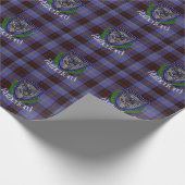 Rutherford Scottish Clan Tartan & Crest ラッピングペーパー (角)