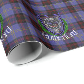 Rutherford Scottish Clan Tartan & Crest ラッピングペーパー (ロールコーナー)