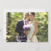 Rutic Wedding with Orange Flowers サンキューカード (正面)