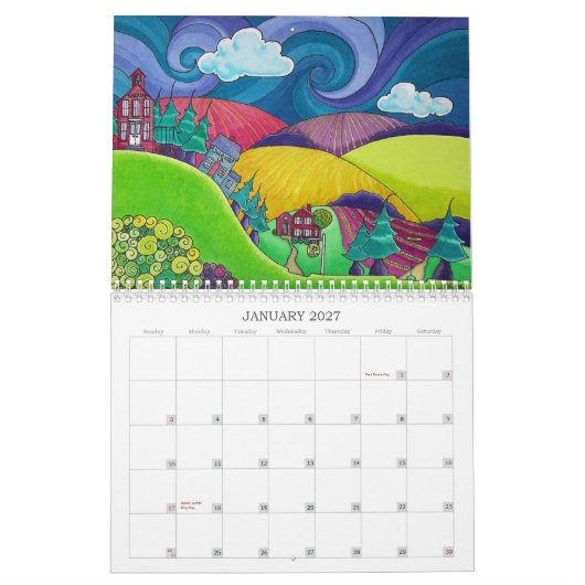 Rutlandの学年のカレンダー カレンダー (1月 2027)