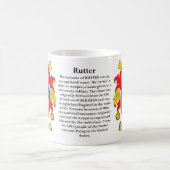 Rutter、起源、意味および頂上 コーヒーマグカップ (中央)