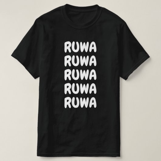 Ruwa – ハウサの水 tシャツ (デザイン正面)