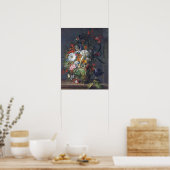 Ruysch - Peas、Lilies Peonies、Hyacinths Passion、 ポスター (キッチン)