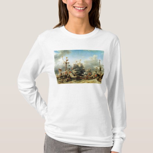 Ruyterおよびウィリアムde Wittの乗船 Tシャツ (正面)