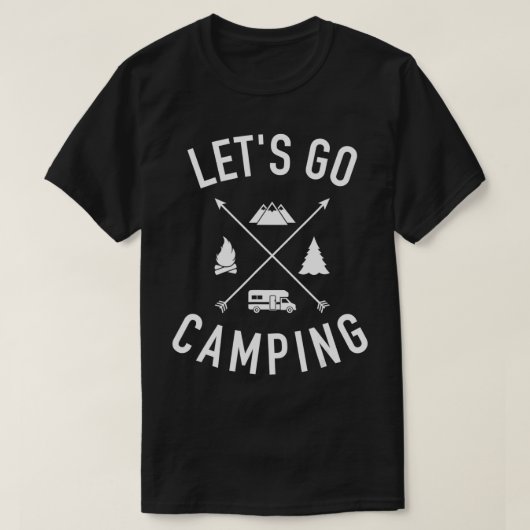 RVでキャンプに行こう Tシャツ (デザイン正面)
