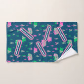 RVとキャンピングラブパーフェクトキャンピングハッピーキャンパー バスタオルセット (ハンドタオル)