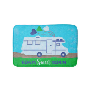 RVによってMotorhomeは菓子が歩き回りますかわいいキャンピングカー旅行が バスマット
